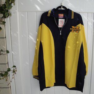 Michigan Wolverines Men's Shirt Blue-Gold "Go Blue" Vintage 80s 90s XXL